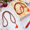 Natural Rudraksha Bead Neckalces NJEW-DC00018-5