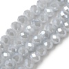 Electroplate Glass Beads Strands GLAA-K027-PL-A08-A-2
