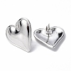 304 Stainless Steel Heart Stud Earrings for Women X-EJEW-F300-16P-2