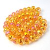 Electorplated Glass Beads EGLA-E005-04-2