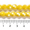 Electroplate Opaque Glass Beads Strands X-EGLA-A035-P8mm-A04-4