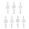 Snowflake Acrylic Hanging Ornaments HJEW-JM02309-1