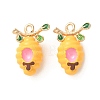 Alloy Enamel Pendants ENAM-F162-02A-02-1