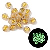 Luminous Transparent Acrylic Beads OACR-P037-01B-W-1