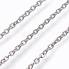 304 Stainless Steel Cable Chain Necklaces NJEW-P248-01P-2