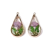Epoxy Resin Pendants KK-Q082-01KCG-01-1