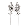 Octopus 316 Stainless Steel Ear Wrap Crawler Hook Earrings AJEW-C044-18AS-4