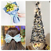 3Rolls 3 Styles Fishtail Yarn/Polyester Iridescent Ribbon for Bowknot Making OCOR-TA0004-19-7