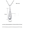 Non-Tarnish 316 Surgical Stainless Steel Pendant Necklaces PW-WG74635-01-3