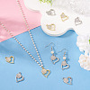 16Pcs 2 Colors Rack Plating Alloy Micro Pave Rhinestone Pendants FIND-TA0010-16-7