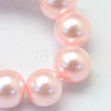 Baking Painted Pearlized Glass Pearl Round Bead Strands HY-Q330-8mm-70-3