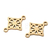 304 Stainless Steel Viking Knot Connector Charms STAS-G361-03G-2