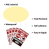 5Pcs Waterproof PVC Warning Sign Stickers DIY-WH0237-027-3
