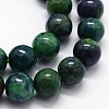 Natural Chrysocolla and Lapis Lazuli Beads Strands G-I199-37-12mm-3