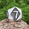 Punk Style 316L Stainless Steel Finger Rings for Men FS-WG96F45-01-1