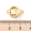 Brass Micro Pave Cubic Zirconia Box Clasps KK-C080-11G-01-3