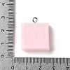 Opaque Resin Imitation Pendants RE-CBA3B4E-01B-3