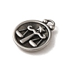 304 Stainless Steel Pendants STAS-L022-306AS-07-2