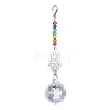 Round Glass Pendant Decooration HJEW-JM01951-4