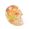 Natural Fluorite Skull Beads G-P490-02C-1