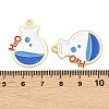 Alloy Enamel Pendants ENAM-L055-01I-01-3