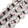 Handmade Foil Glass Beads Strands FOIL-Q002-01A-05-1