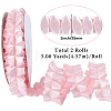 Pleated Solid Color Double-Sided Polyester Lace Trim DIY-WH20002-138E-2