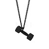 Dumbbell 304 Stainless Steel Pendant Necklaces FS-WGFA125-01-2