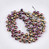 Electroplate Glass Beads Strands EGLA-S179-04A-A02-2