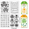 4 Sheets 4 Styles PVC Plastic Stamps DIY-CP0007-49A-2