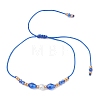 Glass & Seed Beads Braided Bead Bracelets BJEW-MZ00283-01-3