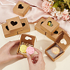 Square Hollow Out Heart Kraft Paper Storage Gift Boxes CON-WH0095-66A-3