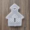 DIY House with Heart Pattern Candle Silicone Molds DIY-G113-05B-4