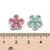 Brass Micro Pave Cubic Zirconia Slide Charms ZIRC-I068-18P-3