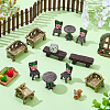 Resin Miniature Armchair Ornaments AJEW-SP0006-12-4