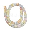 Transparent Crackle Glass Beads Strands GLAA-D025-01E-2