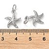Rack Plating Brass Micro Pave Clear Cubic Zirconia Charms LS-KK-D097-04P-3