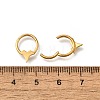 304 Stainless Steel Double Horns Hoop Nose Rings AJEW-D306-08G-2