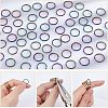 60Pcs Ion Plating(IP) 304 Stainless Steel Jump Rings STAS-CA0001-72-4