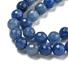 Natural Blue Aventurine Beads Strands G-E571-A10-02-4