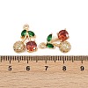 Brass Micro Pave Cubic Zirconia Pendants KK-C115-03A-03G-3
