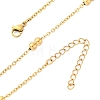 304 Stainless Steel Double Round Cable Chain Necklaces NJEW-C073-07G-4