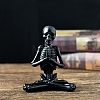 Resin Yoga Skeleton Figurines PW-WG32223-03-1