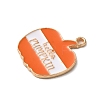 Thanksgiving Day Golden Tone Alloy Enamel Pendants LS-ENAM-M002-02F-G-2