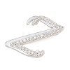 Brass Micro Pave Clear Cubic Zirconia Pendants CU-CBA8481-01P-Z-2
