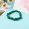 Natural Malachite Beads Stretch Bracelets for Children BJEW-JB06388-11-2