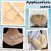 2Pcs Bohemian Starfish Alloy & Natural Shell Tassel Bag Decorative Chains AJEW-BBC0001-13-5