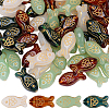 60Pcs 4 Colors Glass Beads GLAA-SC0003-46-1