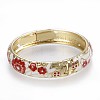 Zinc Alloy Bangles BJEW-P217-01G-4