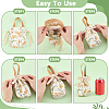 Flower Print Canvas Cloth Wedding Candy Tote Bags ABAG-WH0072-044B-3